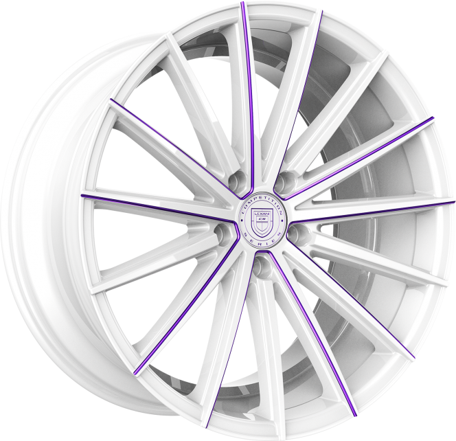 Custom - White and Purple Finish
