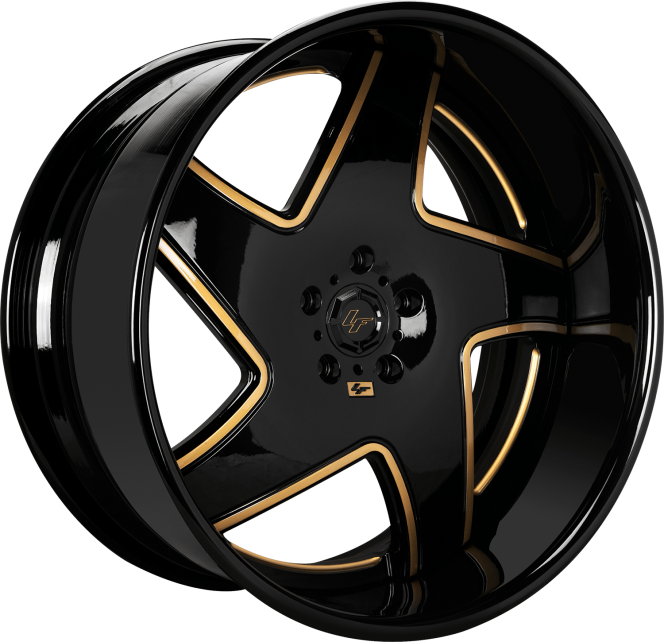 Custom - Gloss Black with Gold Accents