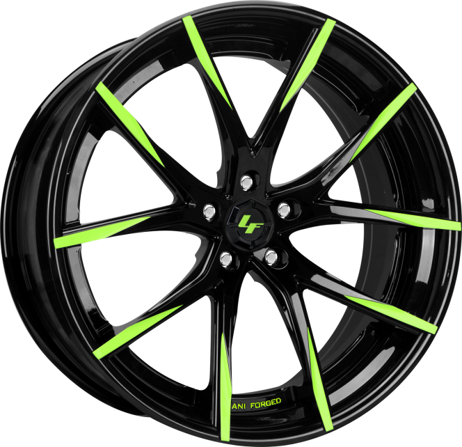 Custom - black and green finish.